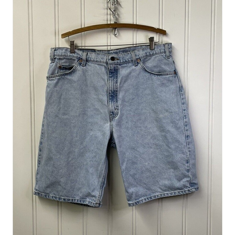 Vintage Levis 550 Orange Tab Denim Jean Shorts Size‎ 40